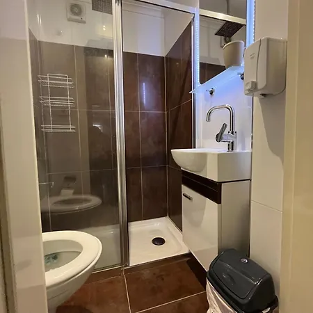 Modern With Kitchen In The Center Daire