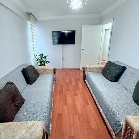 Modern With Kitchen In The Center Daire